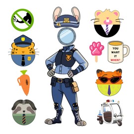 13 Pcs Cruise Door Magnet Decorations, Rabbit Magnetic Stickers, Funny Animal Element Magnets, for Fridges, Cruise Ship, Car, Whiteboard, Laptop