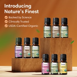 ProSeed Organic Essential Oil – Steam Distilled for Aromatherapy, Calm & Skin Care – Non-GMO, Handmade 10ml (0.33oz) (Geranium)