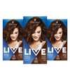 Schwarzkopf Live Intense Colour Brown Hair Dye, 3-Pack Permanent Colour
