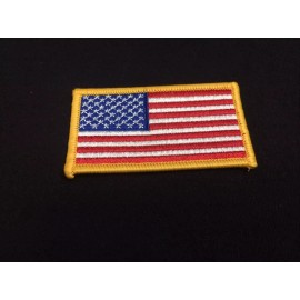 SPECiALTY Patches TWO American Flag Patch USA Patch US United States Embroidered IronOn + Stickers