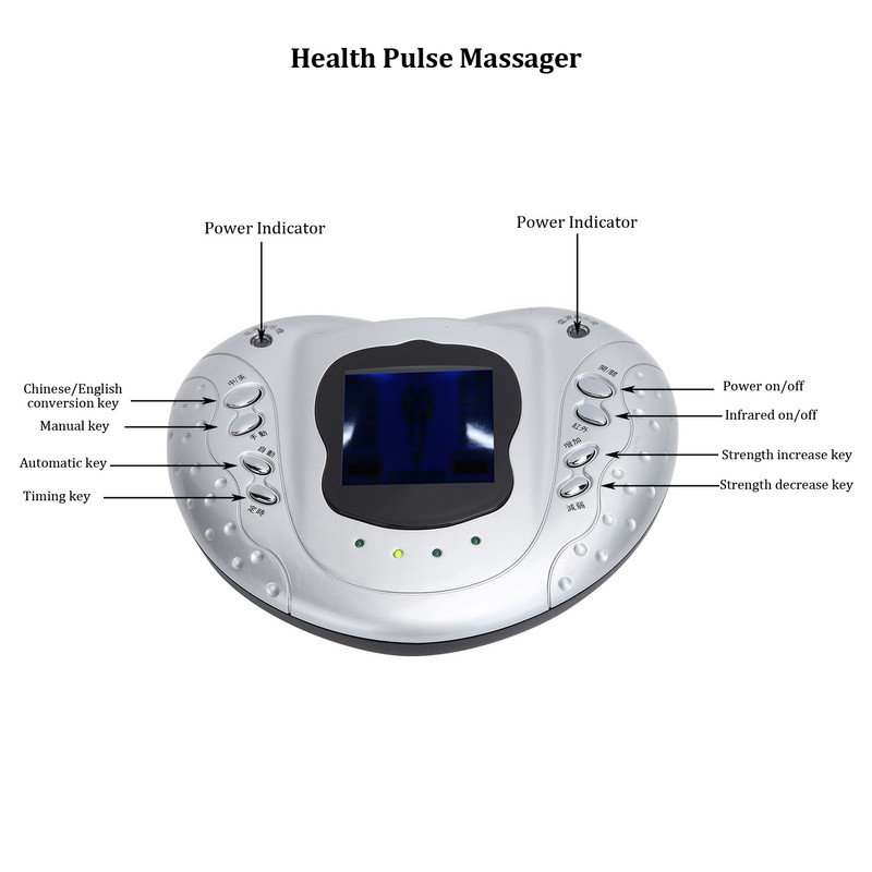 Multifunctional Electric Pulse Massager Electrode Pads TENS Body Muscle Stimulator