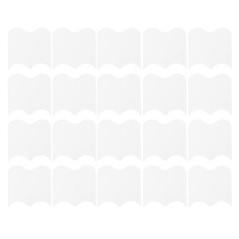 20PCS Interlocking Landscaping Edging Kit Weatherproof Garden Landscape Edging Border Hammer in Lawn Edge White