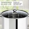 Ecolution Pure Intentions Stock Pot - Features Tempered Glass Lid,