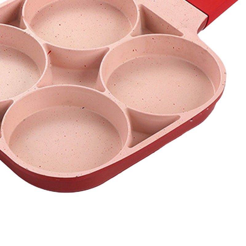 4 Hole Egg Frying Cooker Pan Non Stick Flat Bottom