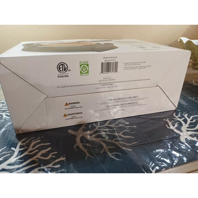 Bella Non-Stick Rotating Belgian Waffle Maker 17174 Stainless Steel NIB