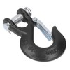3/8in Clevis Safety Hook Steel 18000lbs Limit Capacity Antirust for