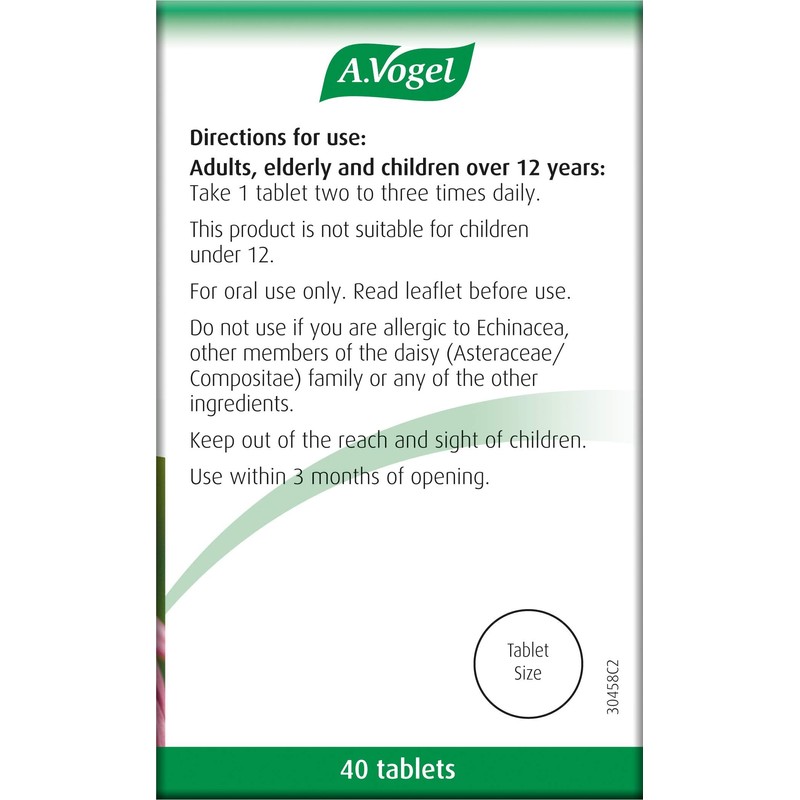 A.Vogel Echinaforce Forte Cold & Flu Tablets 1200mg | Use