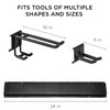 Tool Storage Rack, 8 Piece Garage Organizer, Metal, Wall mounted,