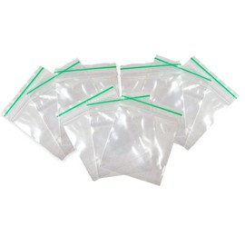 100 Grip Seal Bags Reusable Strong Zip Lock Small Clear Sealable Plastic Bags Packaging for Food Storage, Jewellery Zipper Poly Bags Pouch (50 x 50)