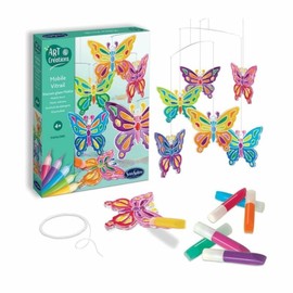 Sentosphère Stained Glass Butterfly Mobile