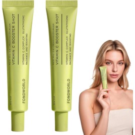 3pcs Serum Vitamina C con Glutatión y Vitamina E,Vitamina C Booster Shot,Sérum Facial Brillo Antiarrugas,Unifica el Tono y Suaviza la Piel,Suero Vitamina C,Cuidado Diario de la Piel (2pcs)