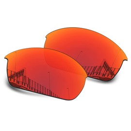 Well-aimed Replacement Lenses Compatible with Oakley Flak Jacket Sunglasses - More Options, Red Iridium Polarized, One Size