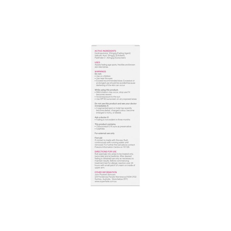John Plunkett's SuperFade Treatment Cream 60mL