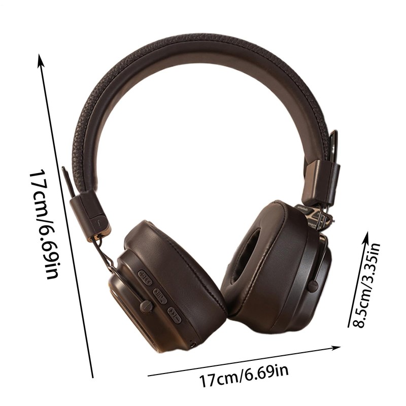 Headphones Wireless | Head-Mounted Headset,Vintage Heavy Bass Headphones for Women
