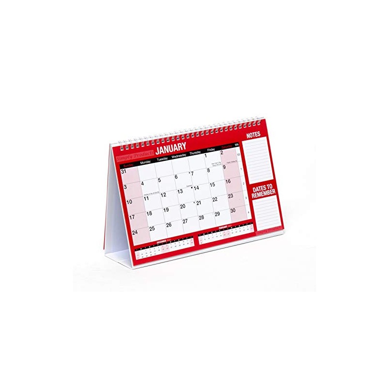 2025 Month to View Desktop Office Table Calendar/Planner (Stand Alone