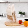 Kitchen Knife Set Non Stick Knives Set with Block Cutlery
