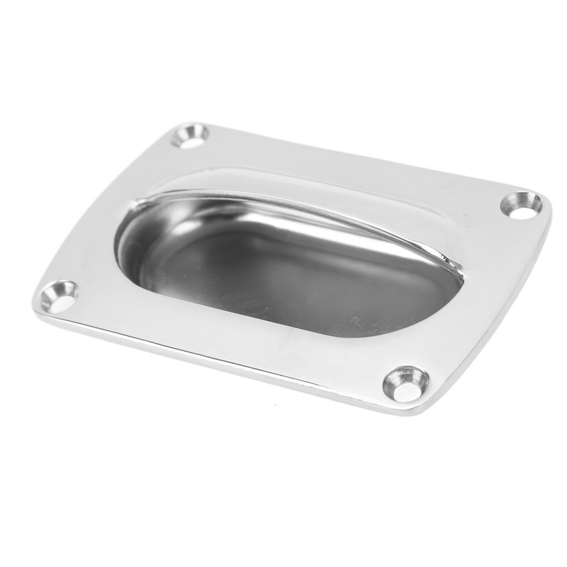 Flush Pull Handle Marine Grade Stainless Steel Mirror Polishing Recessed