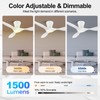 ocioc 42 inch Ceiling Fans with Lights and Remote, Dimmable