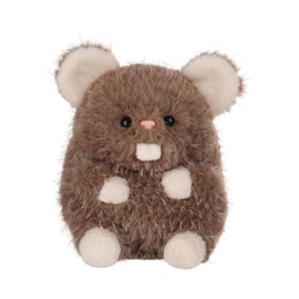 Apricot Lamb Fat Rat Plush Mouse Stuffed Animals for Kids, Soft Cute Plush Toys for Baby Girl and Boy, Fluffy Fat Rat Brown 6 Inches