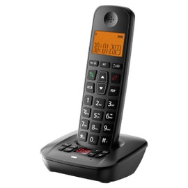 D1007TAM DECT Cordless Phone with Answering Machine, Caller id/Call Waiting, Backlit Display, Big Button Keypad, Single Handset Expandable to 5 handsets