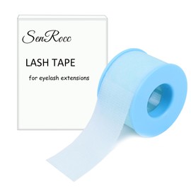 Lash Tape for Eyelash Extensions Eyelash Tape Silicone Gel Sensitive lash Extension Tape Pain-Free Removal Breathable Micro-Porous Eyelash Extension Tape (1 Roll Blue L)