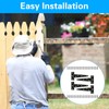 T Strap Hinges Heavy Duty, Shed Door Gate Hinges(Black) (4,