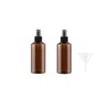 Amber Plastic Spray Bottles for Essential Oils, Empty Refillable Small