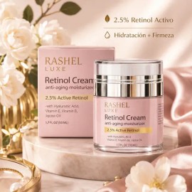 Crema Retinol, 2.5, Vitamina E Y B5, Aceite Jojoba, Arrugas                                                                                           