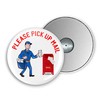 2.25 Inch Mailman With Mailbox Outgoing Mail Magnet Please Pick