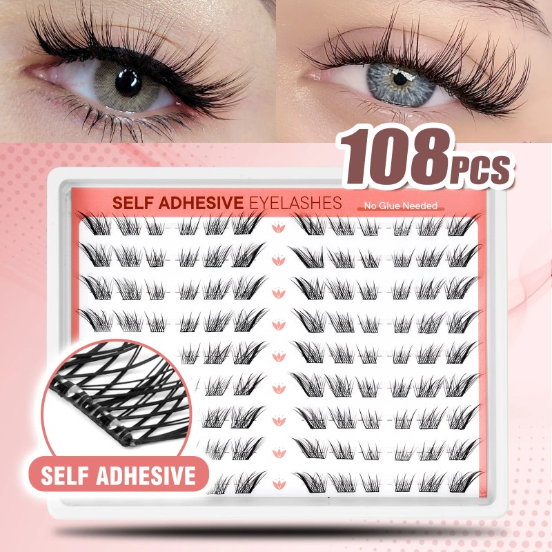 USA Ready to Ship 108pcs Fox Eyes Self Adhesive Lash