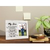 HiLus Memorial Gifts for Loss of Son, Wooden Picture Frame