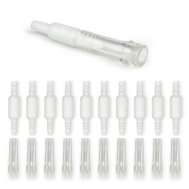 Oxygen Tubing Swivel Connectors, 360° Rotating for Oxygen Cannula, Hose and Tube Connectors, Prevents Tube Tangles, Travel and Home Use, Standard Size - Male/Female (10 Pack)