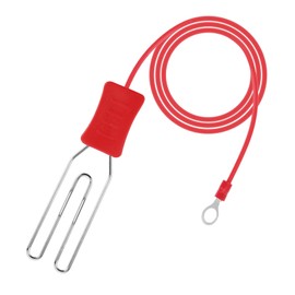 "Heart" Lead Electric Fence Energiser Live for Horses Solar Electric Fence Lead Wire Connectors Not Easy to Break Long Lasting for Enhancing The Security of Courtyards Gardens 125cm Red