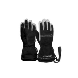 Reusch Unisex Baby Maxi R-tex Xt Waterproof Membrane, Warm Ski Gloves, Everyday Gloves, Snow, Sledging, Baby Gloves, Winter Gloves, 7070 Black/Reflective, V