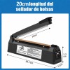 Máquina De Selladora Térmico De Bolsas De Plástico De 20