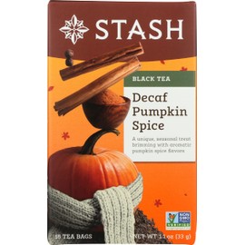Stash Tea, Tea Pumpkin Spice Decaffeinated, 18 Count