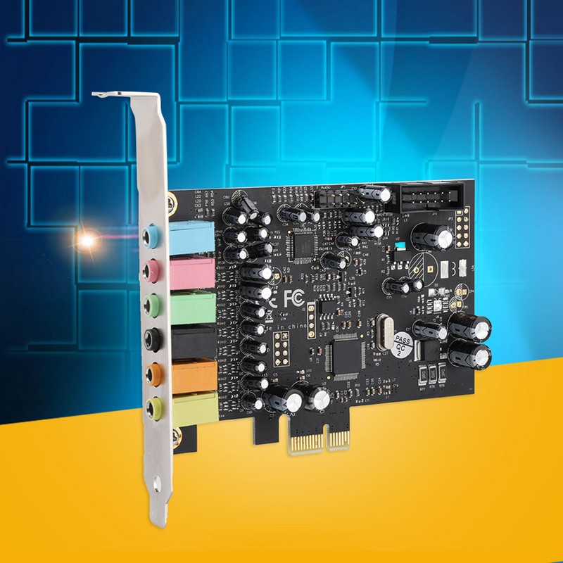 1 pcs PCI-E 7.1 HiFI High Fidelity 8 Track Internal