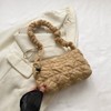 TQUXNGA Pleated Shoulder Bag, Underarm Shoulder Bag, Quilted Handbag Purse,