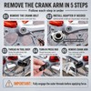 Fuaynlk Bicycle Crank Puller for Square Taper and Splined Crank