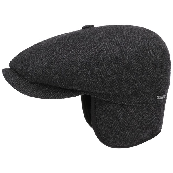 Stetson Hatteras Classic Ear Flaps Flat Cap - Peaked Cap