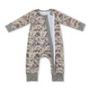 Yawoo Haan Long sleeves green camo romper baby boy bamboo
