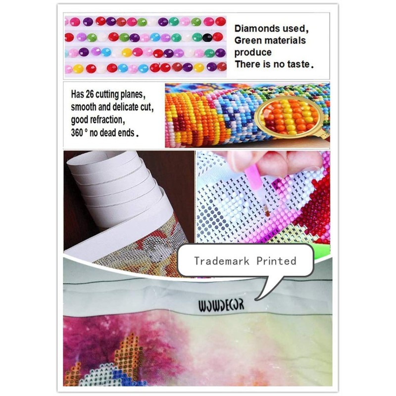 5D Diamond Painting Diamant Malerei Painting Bilder, Wowdecor Weihnachten Festival