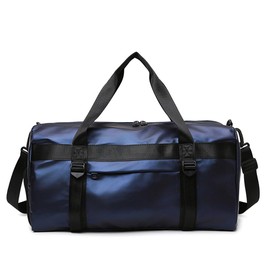 Vllcsla Sports Bag Men Women Travel Bag 31 L with Shoe Compartment and Wet Compartment Sports Bag Gym Men's Small Yoga Mat Band Training Bag Men's Boxing Weekender Bag 50 x 25 x 25 cm, blue