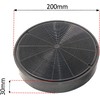 SPARES2GO Anti-Odour Charcoal Carbon Filters for Rangemaster Cooker Hood Vent
