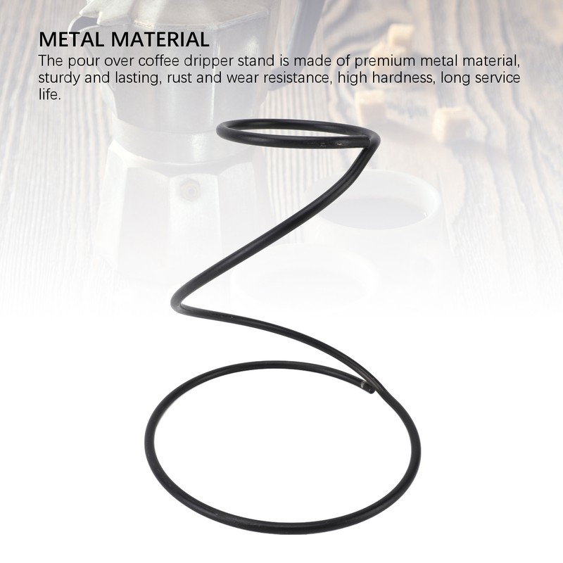 Coffee Dripper Stand Professional Metal Rustproof Sturdy Construction Reusable Pour