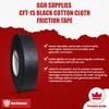 GGR Supplies – T.R.U. CFT-15 Black Cotton Cloth Friction Tape,
