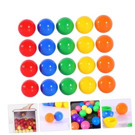BESPORTBLE 100pcs Plastic Lottery Balls for Party Games Raffle Drawings Bingo Caller Teeballs Balls Raffle Bright Colors