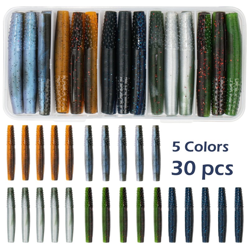 Bombrooster Finesse Ned Worms, TRD Baits - Señuelos de Pesca