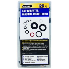 125 Piece Tap Reseater Washer Assortment