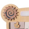 Wooden Sensory Bear Shaped Learning Toddler Busy Board for Playroom,